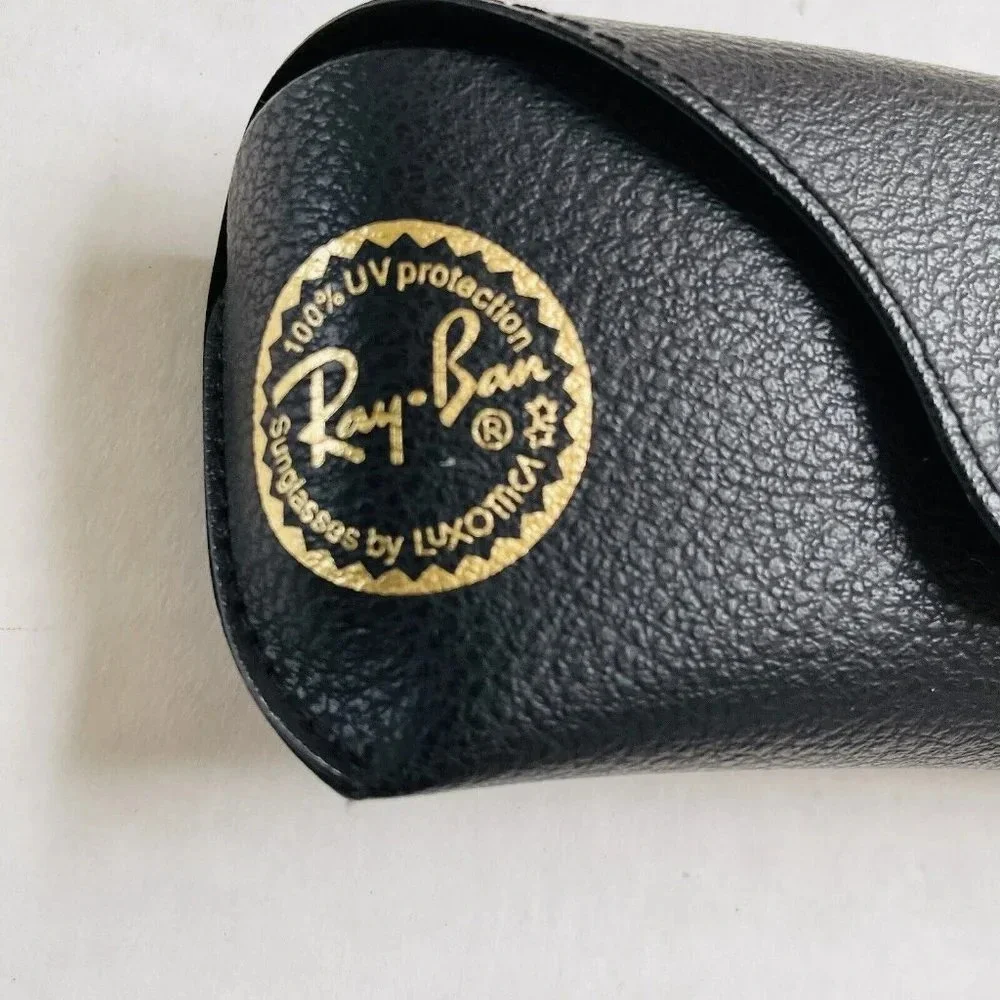Ray Ban Eyeglasses Sunglasses Case‎ Black Pebbled Glasses Accessory
